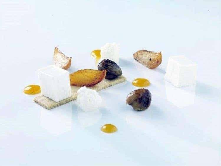 Cachi, Castagne, Ricotta di Bufala, Grappa